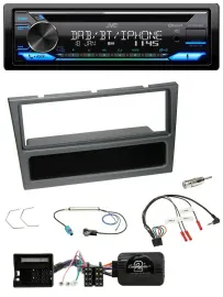 JVC Bluetooth Lenkrad USB DAB CD Autoradio für Opel Corsa C Meriva Vectra C Tigr