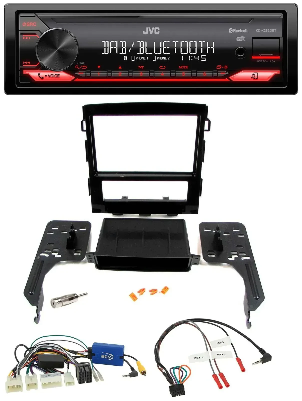 Автомагнитола для Subaru Impreza (с 2018) JVC Bluetooth, USB, DAB