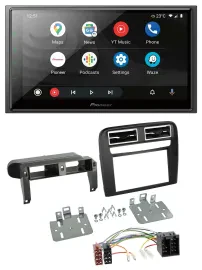 Pioneer USB 2DIN DAB MP3 Bluetooth Autoradio für Fiat Grande Punto 2005-2009 sch