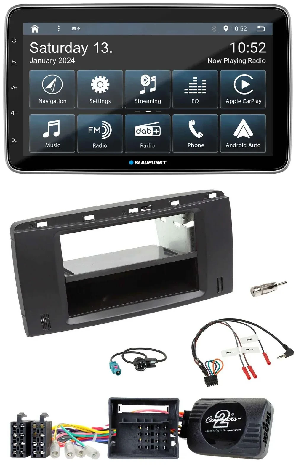 Blaupunkt USB DAB SD Lenkrad Bluetooth Autoradio für Mercedes R-Klasse W251 2006