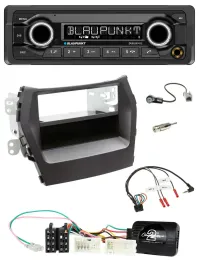 Blaupunkt MP3 Bluetooth USB Lenkrad Autoradio für Hyundai Santa Fe ab 2012 schwa