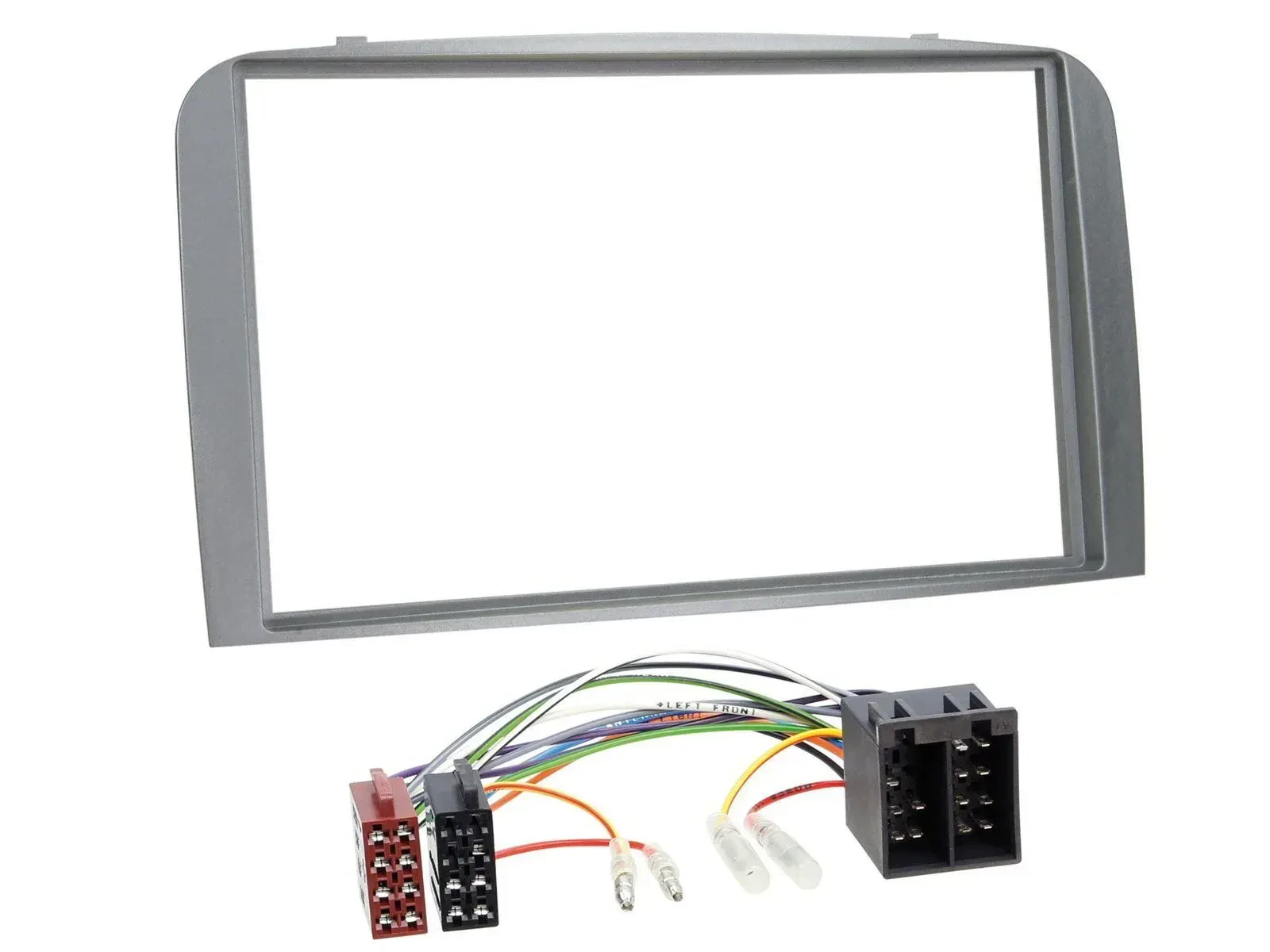 Einbauset Doppel DIN Autoradio für Alfa Romeo 147 GT 00-10 silber