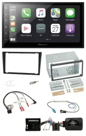 Pioneer Lenkrad Bluetooth DAB 2DIN USB Autoradio für Opel Corsa C Tigra Vectra C