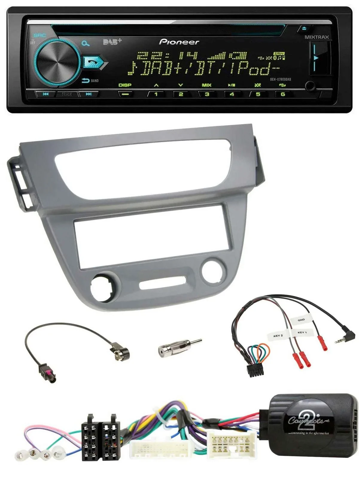 Pioneer DAB Lenkrad CD USB Bluetooth Autoradio für Renault Megane 3 2012-2014 gr