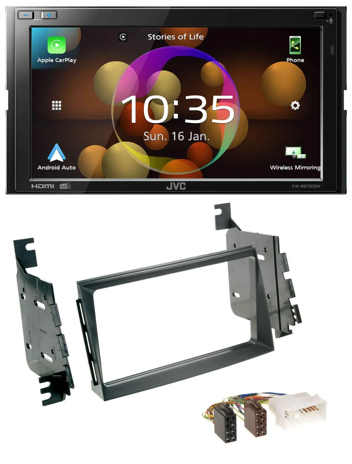 JVC DAB MP3 2DIN Bluetooth USB Autoradio für Hyundai Azera Japan USA Grandeur 06