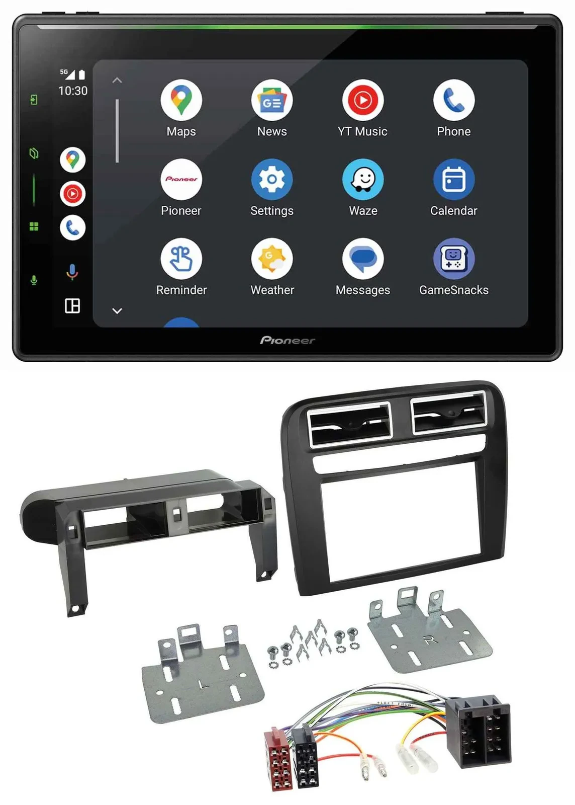 Pioneer 2DIN MP3 USB Bluetooth DAB Autoradio für Fiat Grande Punto 2005-2009 sch