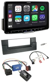 Автомагнитола для BMW 5 Series E39 (1996–2004) Alpine Bluetooth USB DAB с поддержкой управления на руле для активной аудиосистемы