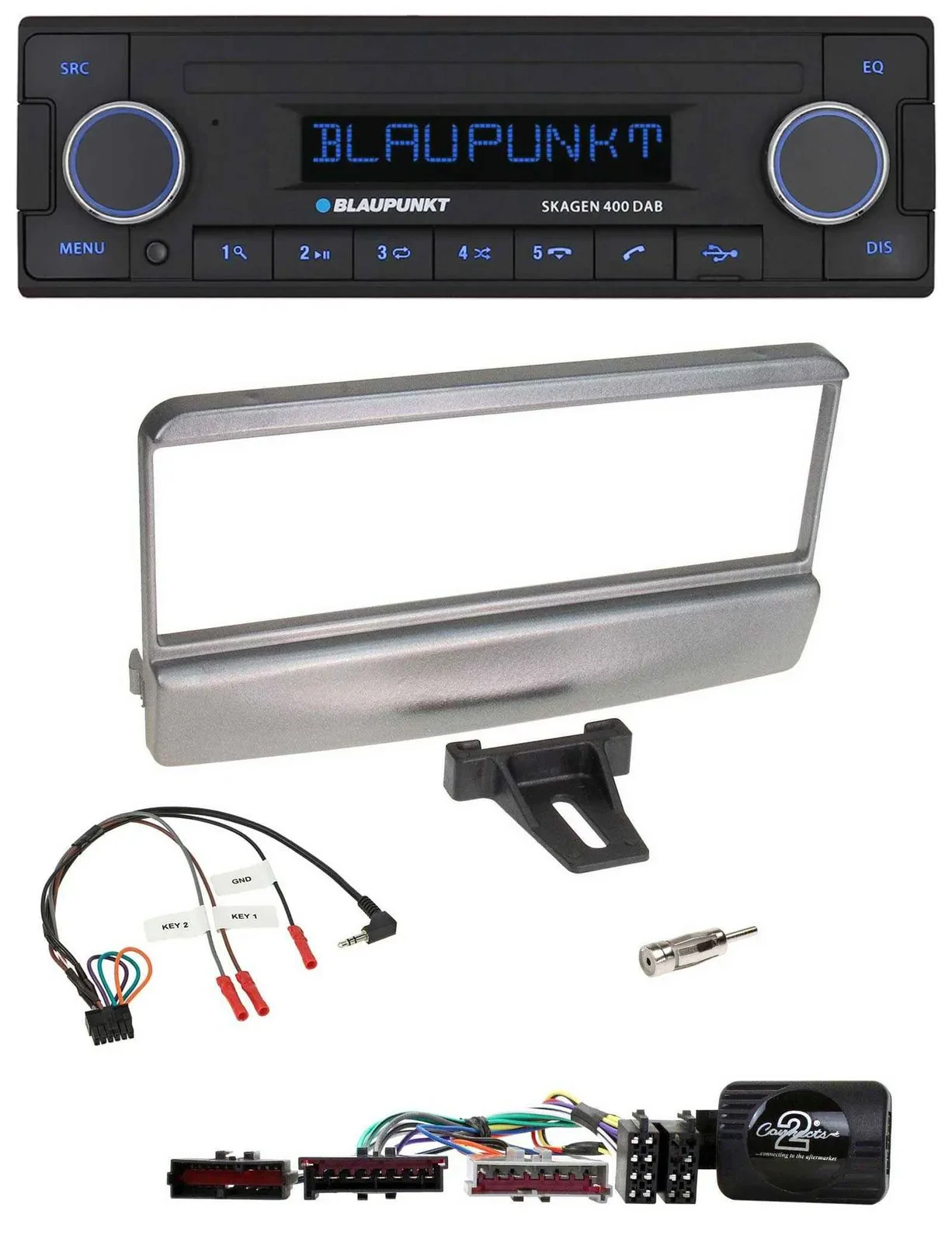 Blaupunkt DAB USB Bluetooth Lenkrad Autoradio für Ford Escort Focus silber
