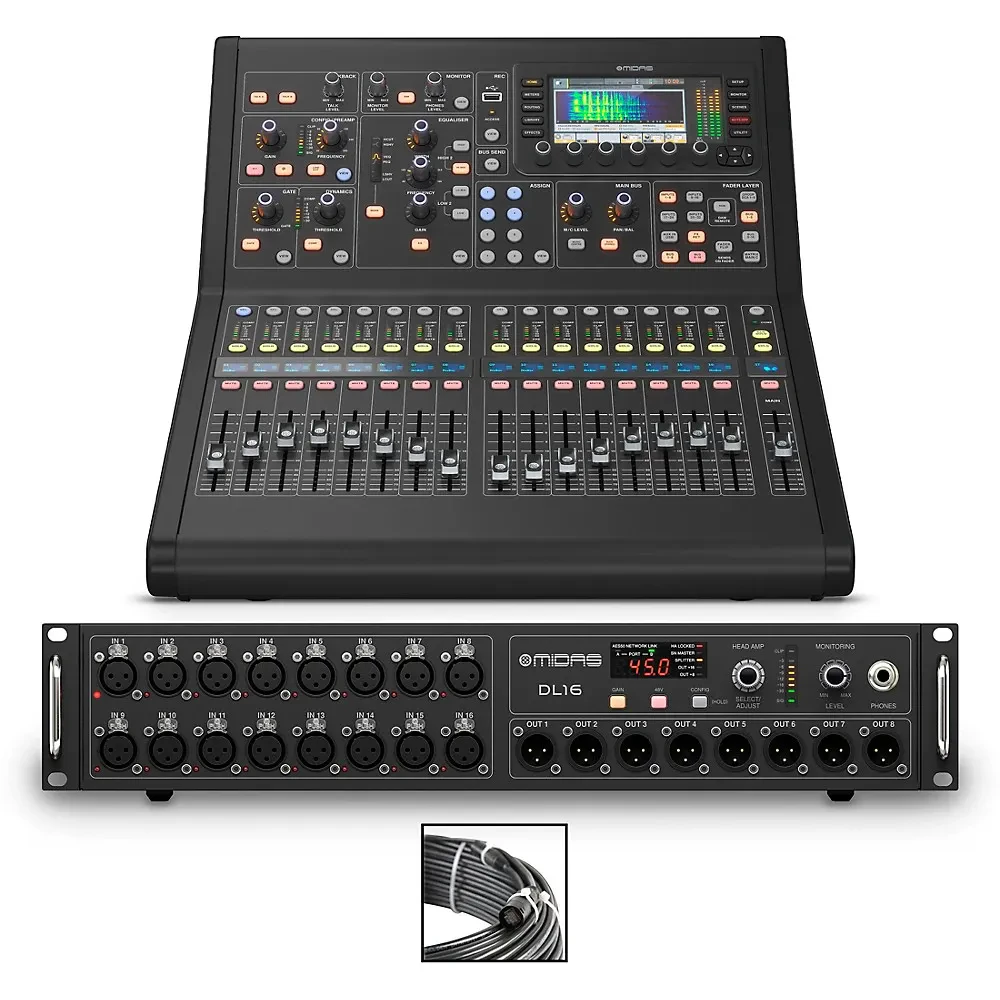 Midas M32R LIVE Digital Mixer Bundle With DL16 Stage Box