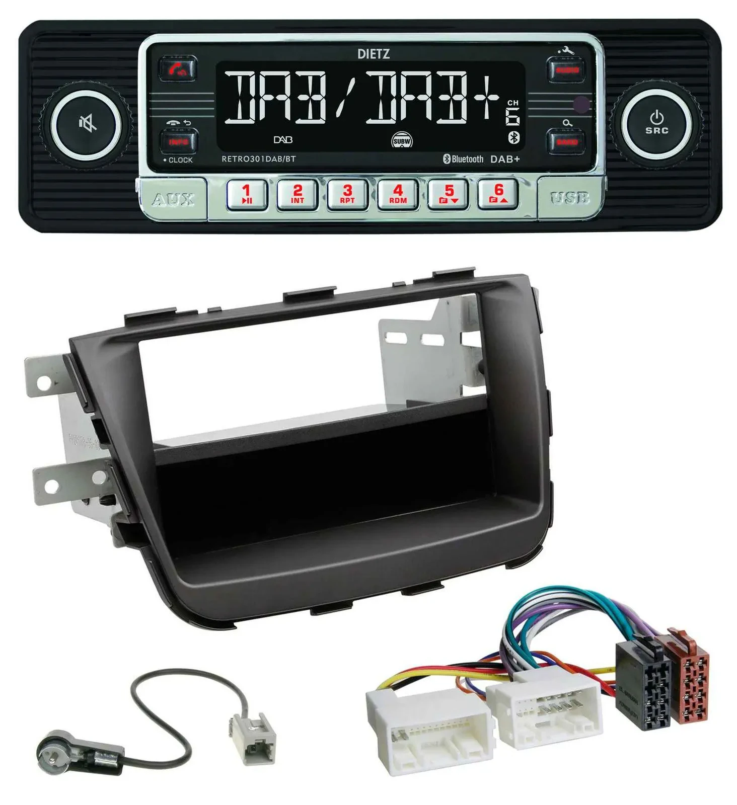 Dietz USB DAB MP3 Bluetooth Autoradio für Kia Sorento II XM Facelift 12-15