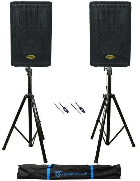 Пассивная акустическая система Samson RS10HD Black со стойками (пара)