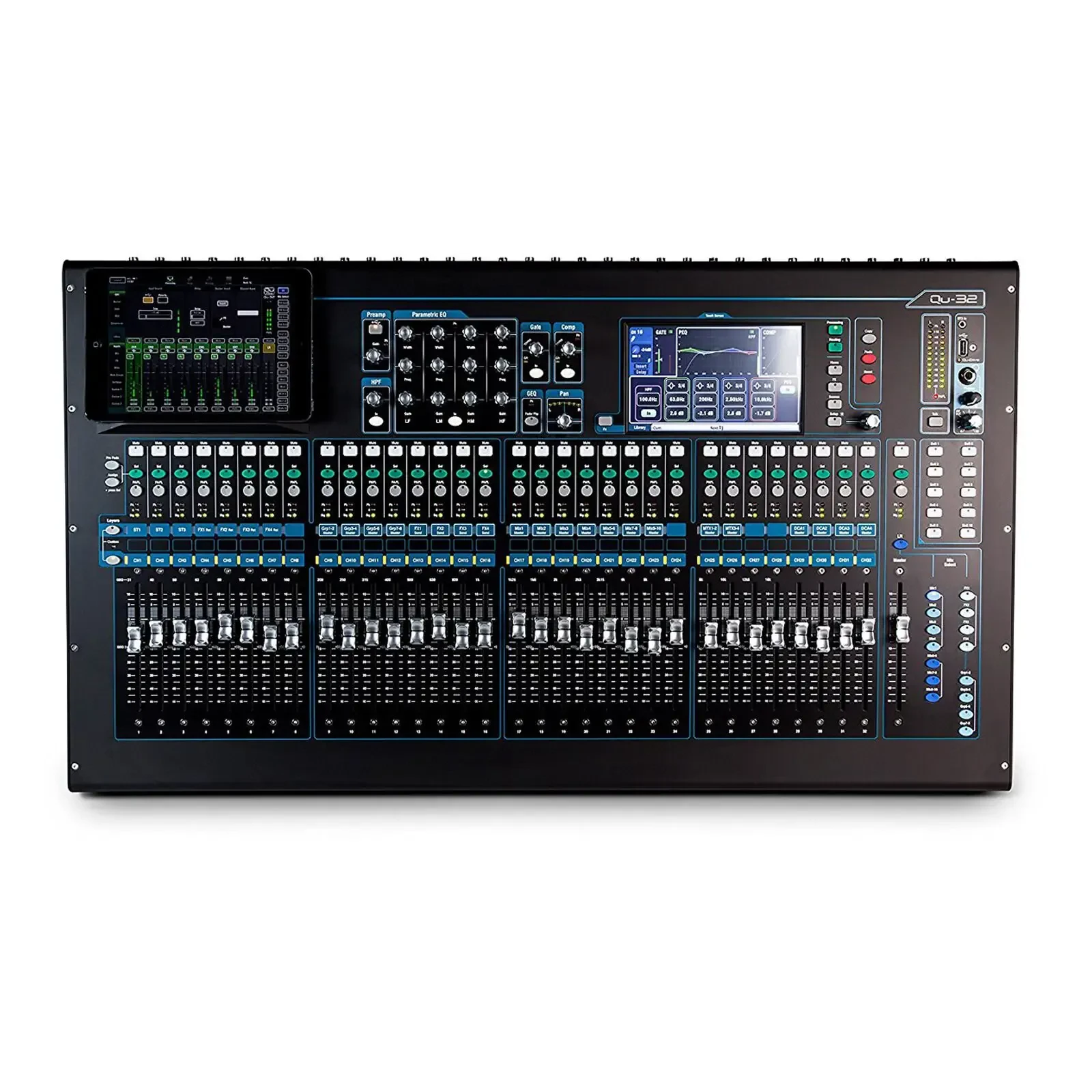 Цифровой микшер Allen & Heath QU-32C 38 In/28 Out Compact Digital Mixer, Chrome Edition