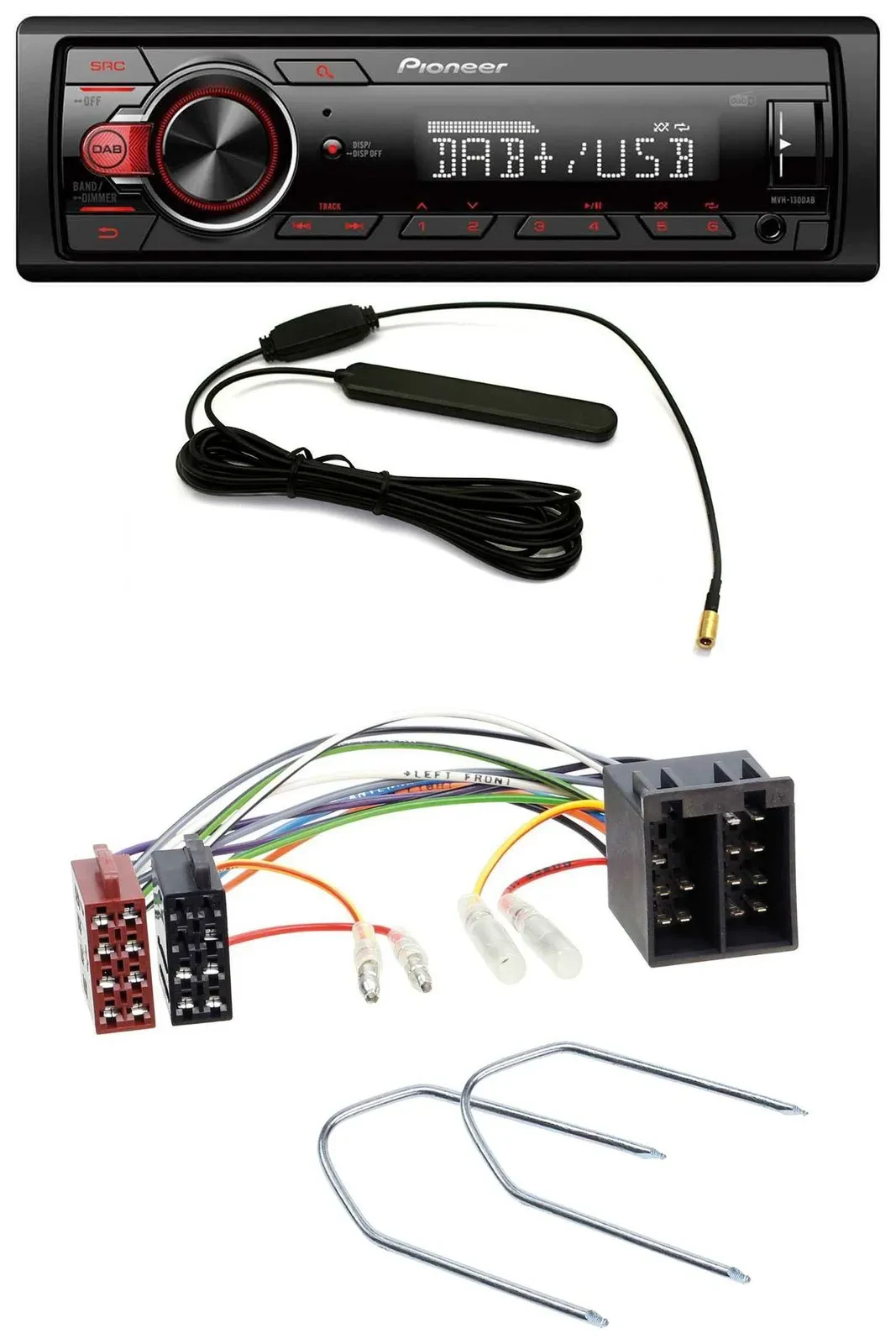 Pioneer MP3 DAB 1DIN AUX USB Autoradio für Seat Toledo 1 1991-1999 Ibiza 1984-19