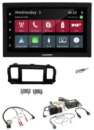Blaupunkt DAB Bluetooth USB Lenkrad 2DIN Autoradio für Citroen Jumpy Spacetourer