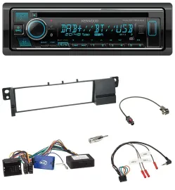 Kenwood Lenkrad Bluetooth DAB USB CD Autoradio für BMW 3er E46 01-07 schwarz
