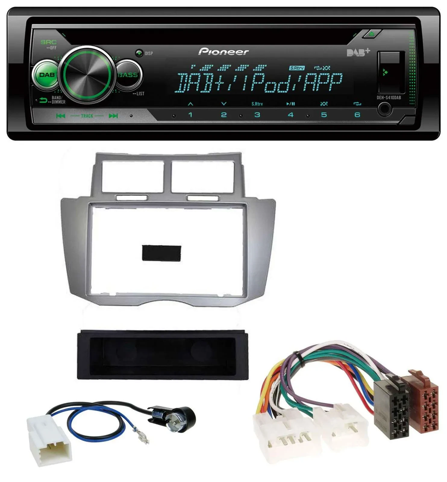 Pioneer USB MP3 DAB AUX CD Autoradio für Toyota Yaris (2007-2011)
