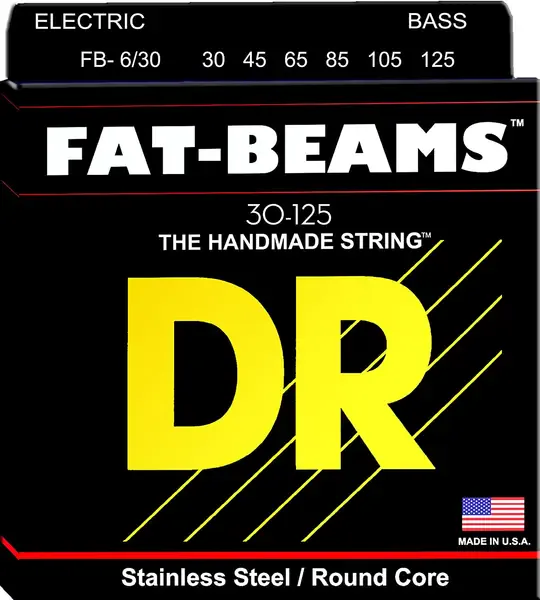 Струны для бас-гитары DR FB6-30 FAT BEAM™ 30-125