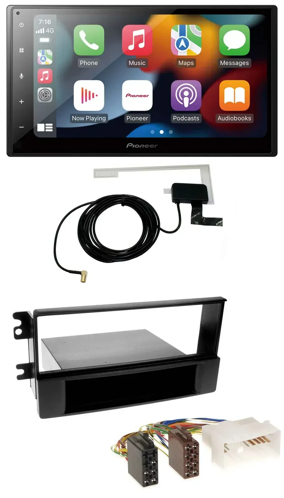 Автомагнитола для Kia Sportage II 2005-2009 Pioneer 2-DIN, MP3, USB, Bluetooth, DAB