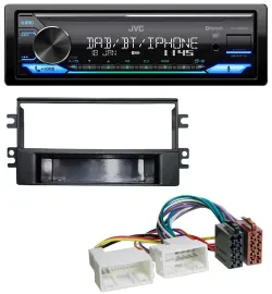 JVC Bluetooth DAB USB MP3 Autoradio für Kia Carens (ab 2007)