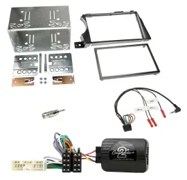Einbauset Lenkradadapter Doppel DIN Autoradio für SSangYong Actyon Kyron 06-11