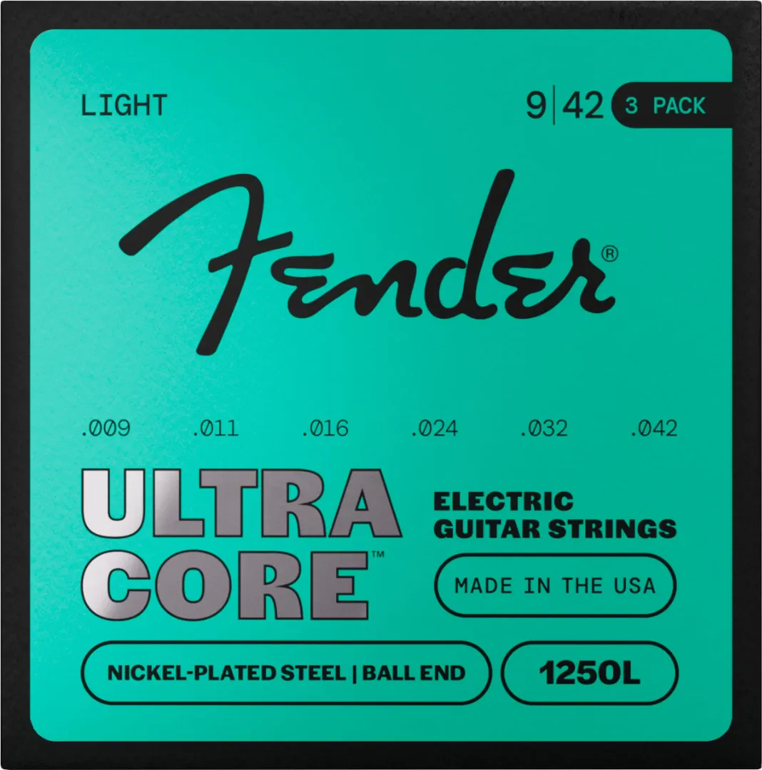 Fender Ultracore NPS 3-Pack Regular 1250 Electric Guitar Strings 9-42