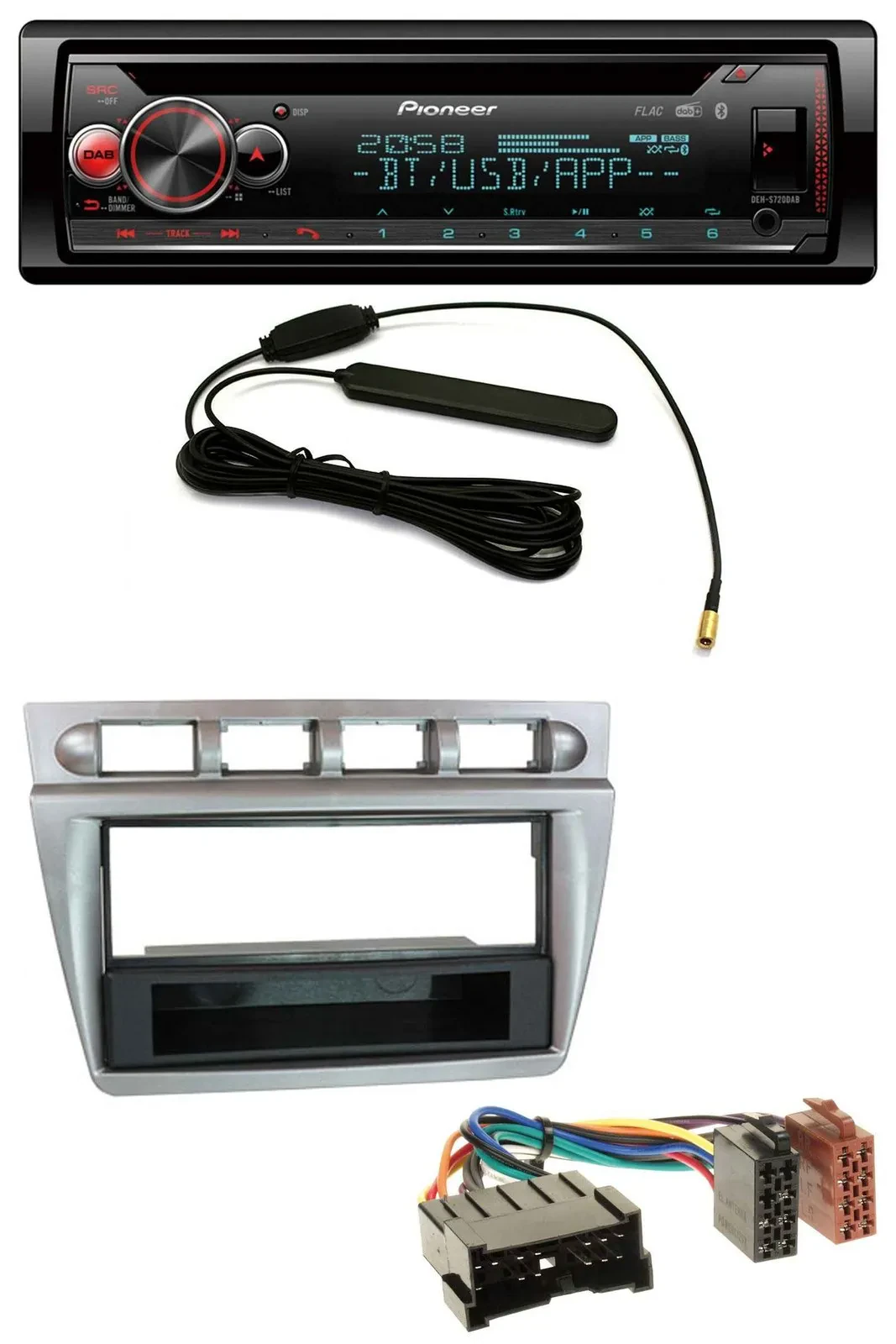 Автомагнитола Pioneer USB DAB MP3 Bluetooth CD для Kia Picanto (2004–2007)