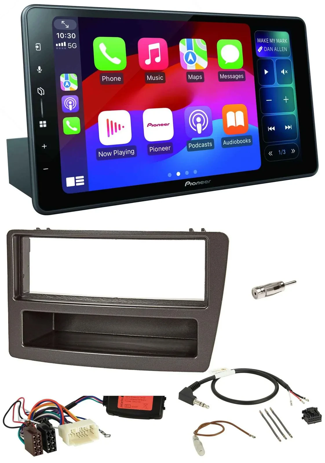Автомагнитола Pioneer Bluetooth, DAB, USB, для Honda Civic 2004–2006, антрацит, поддержка кнопок на руле