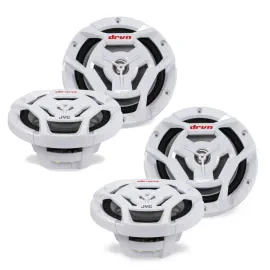 JVC CS-DR6201MW 6.5" 2-Way Marine Speakers (4)