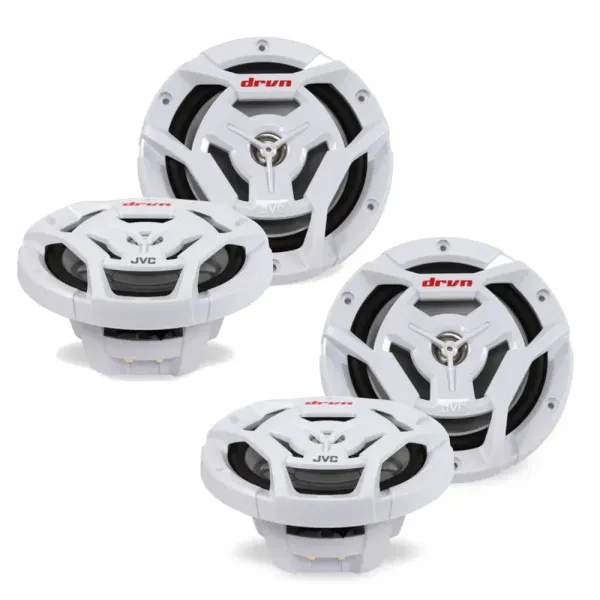 JVC CS-DR6201MW 6.5" 2-Way Marine Speakers (4)