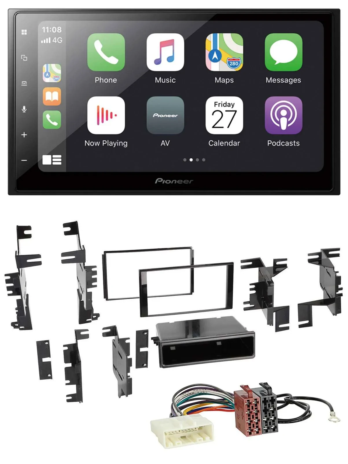 Автомагнитола Pioneer 2DIN, Bluetooth, DAB, USB, MP3 для Nissan Versa (с 2007) и Xterra (с 2013)