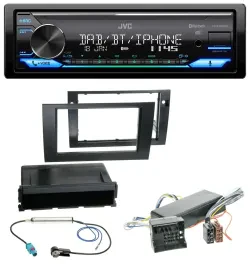 Автомагнитола JVC Bluetooth, DAB, USB, MP3 для Audi A4 (2004–2008) B7, совместима с Bose активной системой Symphony
