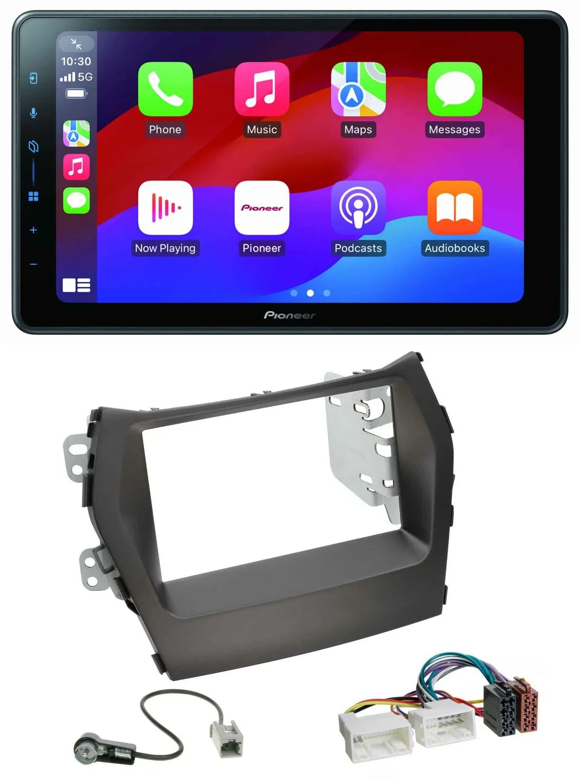 Автомагнитола для Hyundai Santa Fe Pioneer 2 DIN, Bluetooth, USB, MP3, DAB, без навигации