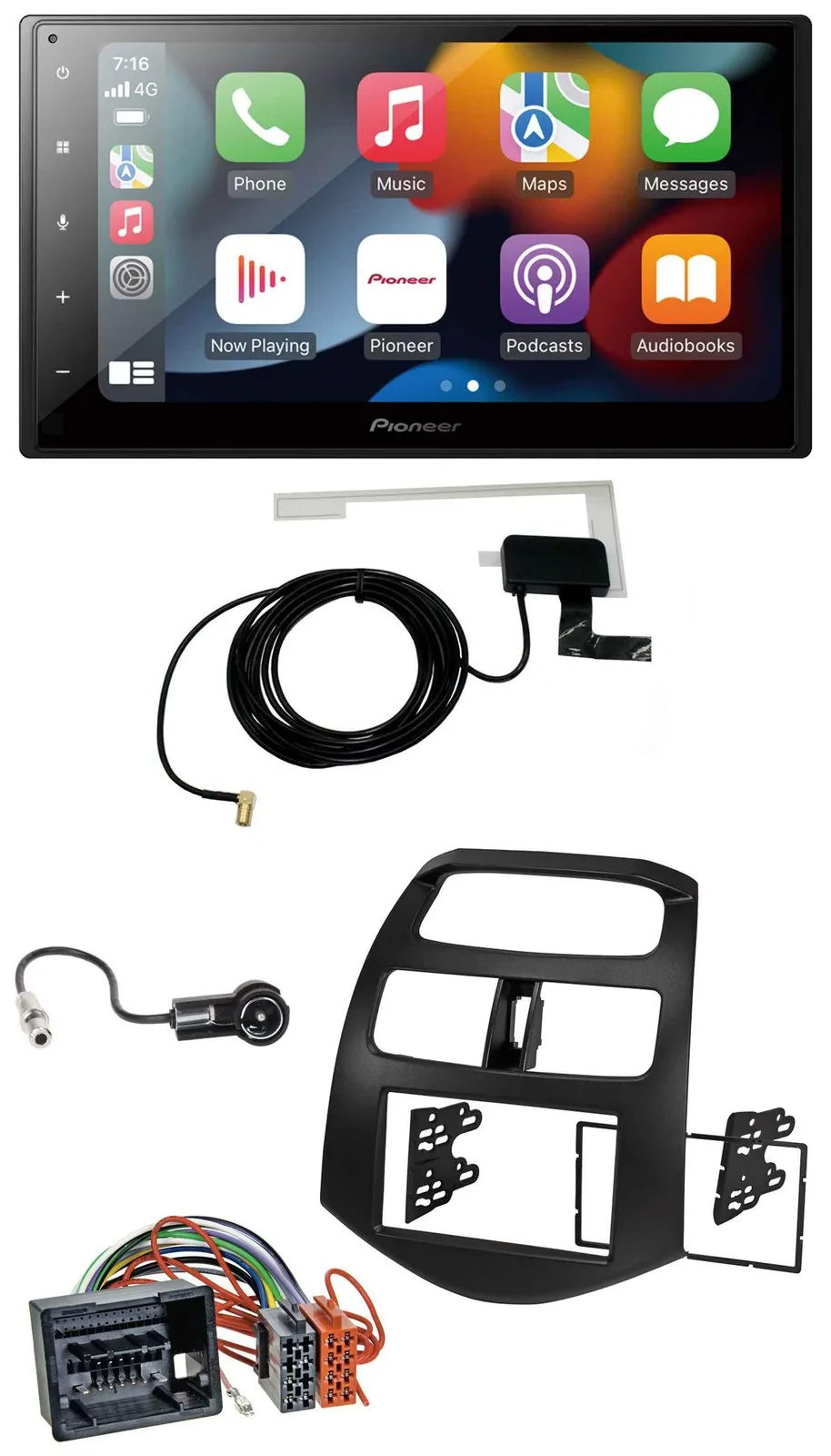 Автомагнитола для Chevrolet Spark (с 2013) Pioneer 2DIN Bluetooth USB DAB MP3