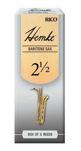 RHKP5BSX250 Hemke Трости для саксофона баритон, размер 2.5, 5шт, Rico