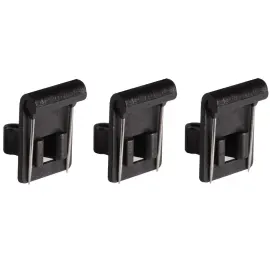 Shure Vampire Clip for TwinPlex Lavalier Microphones, Black, 3-Pack #RPM40VM/B