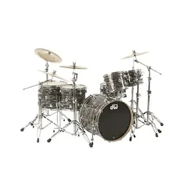 Ударная установка акустическая DW Collector's Series 5-Piece Shell Pack Black Oyster Chrome Hardware