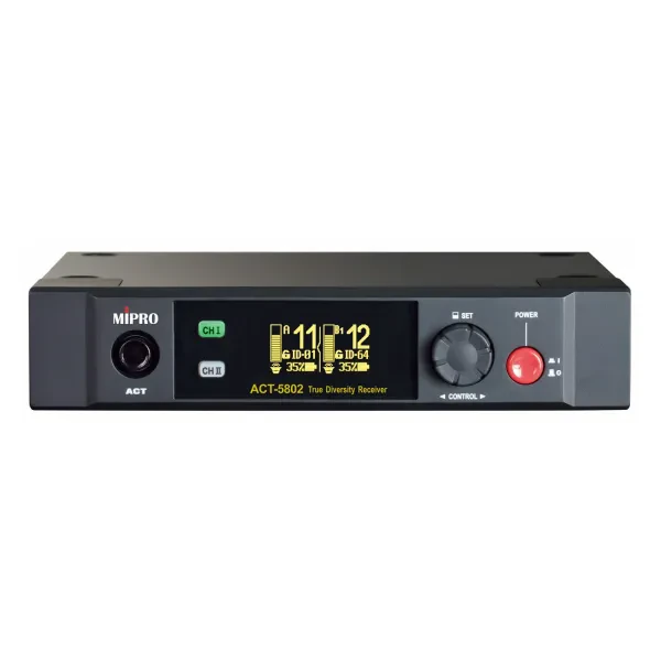 Mipro ACT-5802 Digitaler Drahtloser 2-Kanalempfänger 5,8 GHz