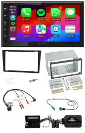 Kenwood Lenkrad USB DAB 2DIN Bluetooth Autoradio für Opel Corsa C Tigra Vectra C