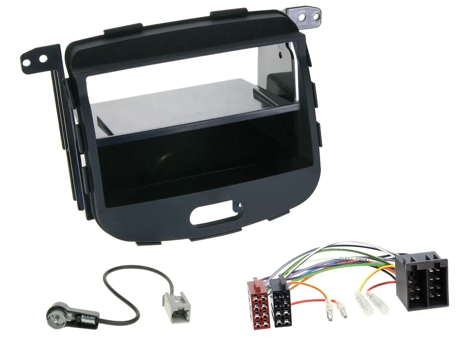 Radioeinbauset DIN Autoradio für Hyundai i10 2008-2013 Rubber Touch