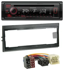 Kenwood MP3 CD USB Bluetooth DAB Autoradio für Volvo 740, 760 (1982-1992)