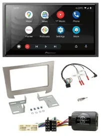 Pioneer USB 2DIN DAB Lenkrad Bluetooth Autoradio für SSangYong Rexton Telefontas