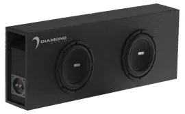 Diamond Audio DESMB8D 250W Dual 8" Loaded Slot Vented Car Subwoofer Enclosure