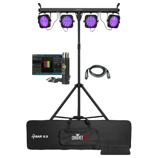 Chauvet DJ 4BAR ILS Wash Lighting System & ADJ MyDMX Buddy idjnow