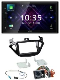 Автомагнитола JVC 2DIN, DAB, MP3, Bluetooth, USB для Opel Adam (с 2013) и Corsa E (с 2015)