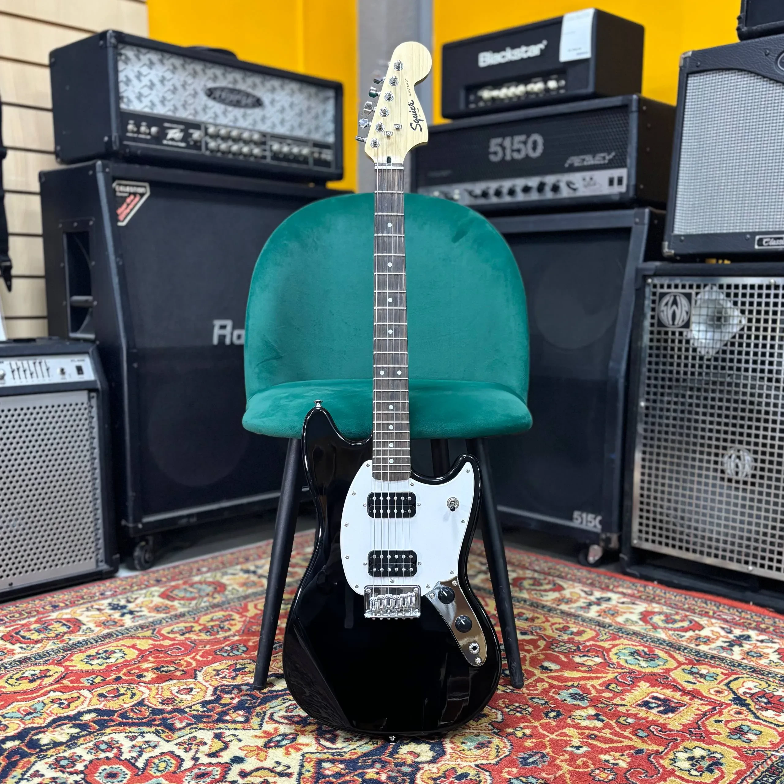 Электрогитара Fender Squier Bullet Mustang HH black 2023s