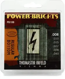 Струны для электрогитары Thomastik Power Brights PB108 8-40