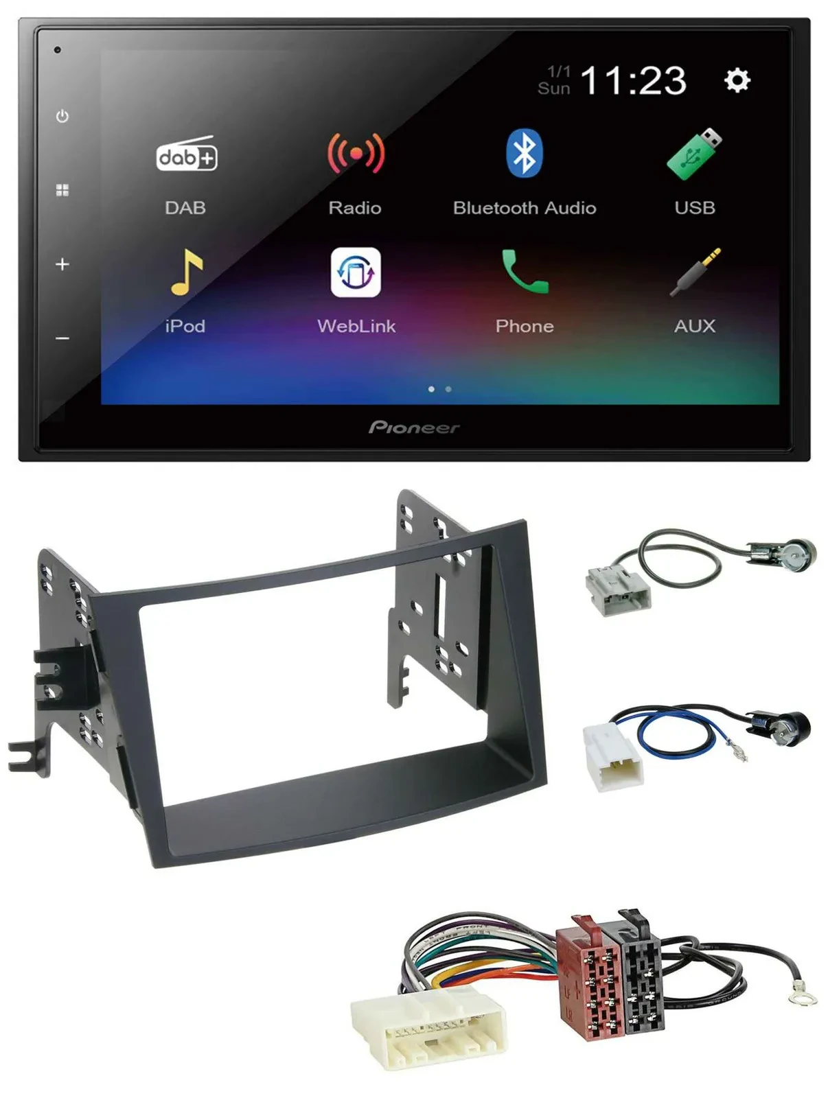 Pioneer USB Bluetooth DAB 2DIN MP3 Autoradio für Subaru Legacy Outback ab 09