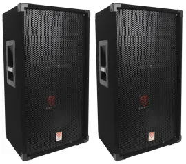 (2) Rockville RSG12 12” 3-Way 1000 Watt 8-Ohm Passive DJ/Pro Audio PA Speaker