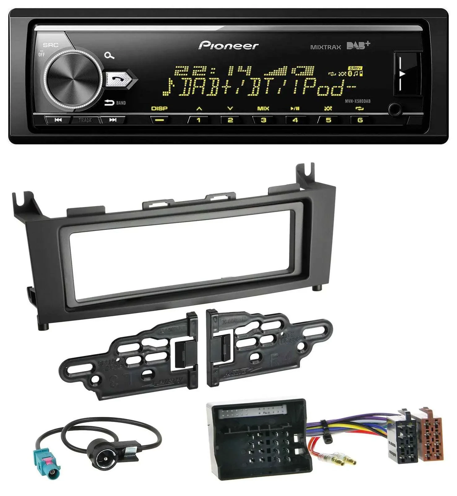 Pioneer Bluetooth USB DAB MP3 Autoradio für Mercedes GLK (2008-2012)