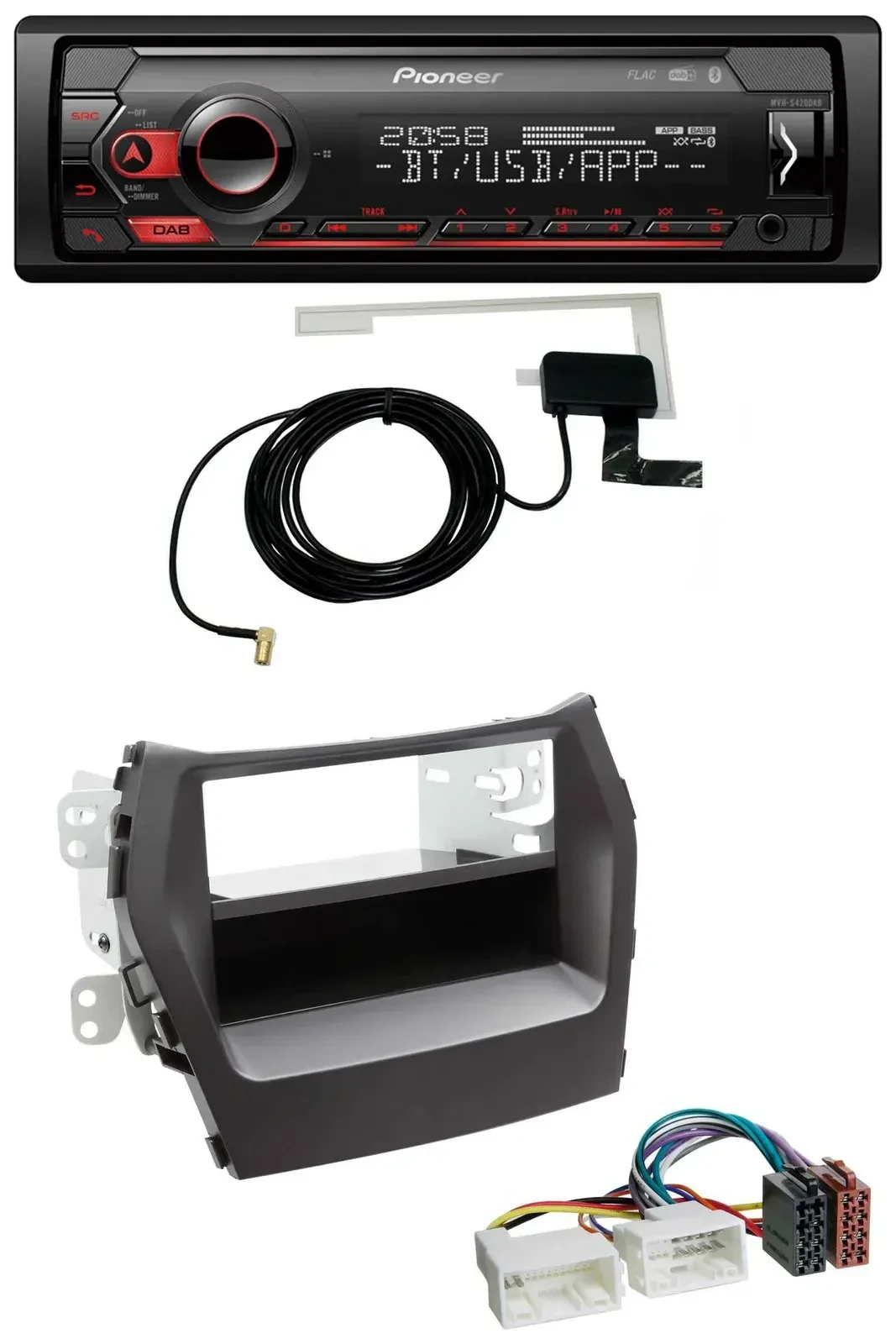 Автомагнитола для Hyundai Santa Fe (с 2012) Pioneer DAB, USB, MP3, Bluetooth